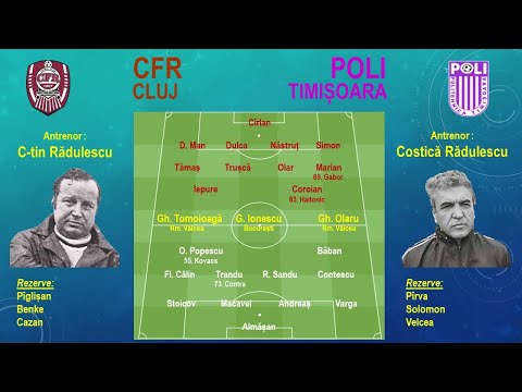CFR Cluj - Poli Timișoara , Et. 7, 01.10.1994 Campionat Divizia A Seria 2 REPRIZA 2