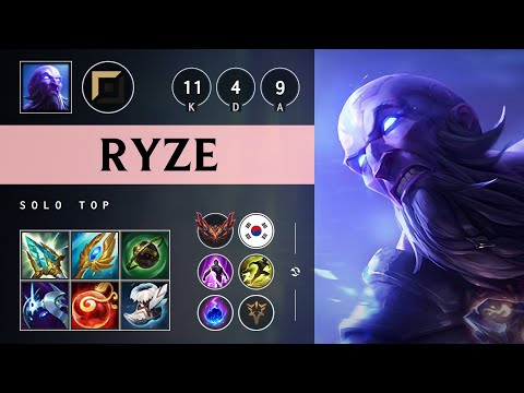 Ryze Top vs Vladimir - KR Grandmaster Patch 25.08