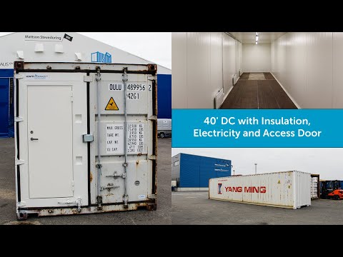 Massive 12 meter CW container for Insulated Storage