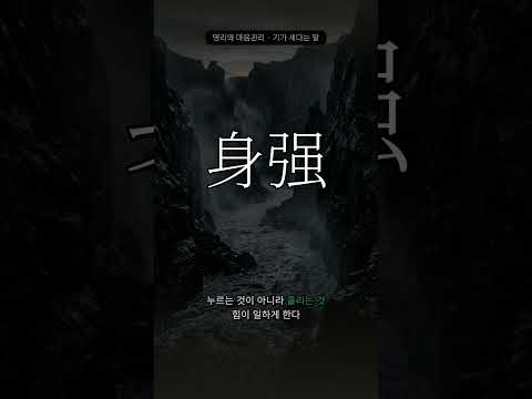 기가 세다는 말을 들어온 당신에게 | 신강
