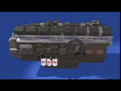 QSK60 Diesel Engine Animation