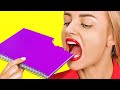Weird Ways To SNEAK FOOD Into Class || Edible DIY School Supplies And Food Pranks Weird Ways To SNEAK FOOD Into Class || Edible DIY School Supplies And Food Pranks