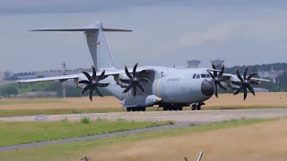Airbus A400M & Eurofighter Typhoon Takeoff