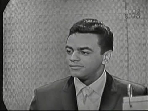 What's My Line? - Johnny Mathis; Martin Gabel [panel]; Richard Boone [panel] (Feb 22, 1959)
