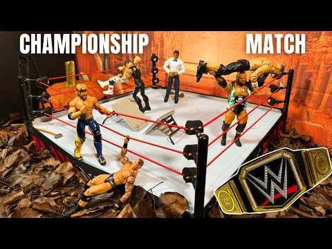 WWE Randy Orton VS Logan Paul Leaf Pile Action Figure Match