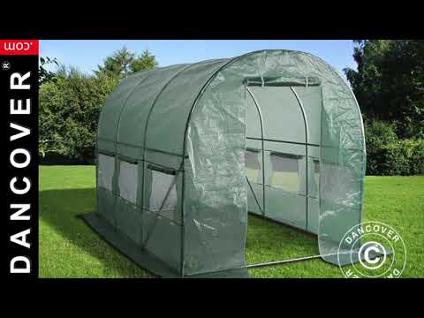 TUNNELVÄXTHUS 2X3X2M, 6M², GRÖN