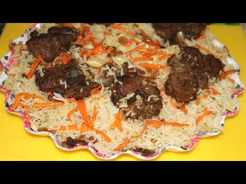 Afghani dish "kabuli pulao" {full recipe}