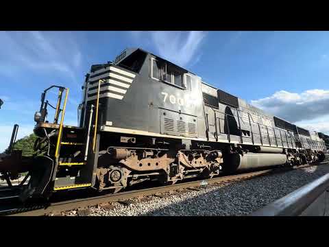 NS 6925 SD60E& NS 7000 SD60E take a local out of irondale,AL NS yard