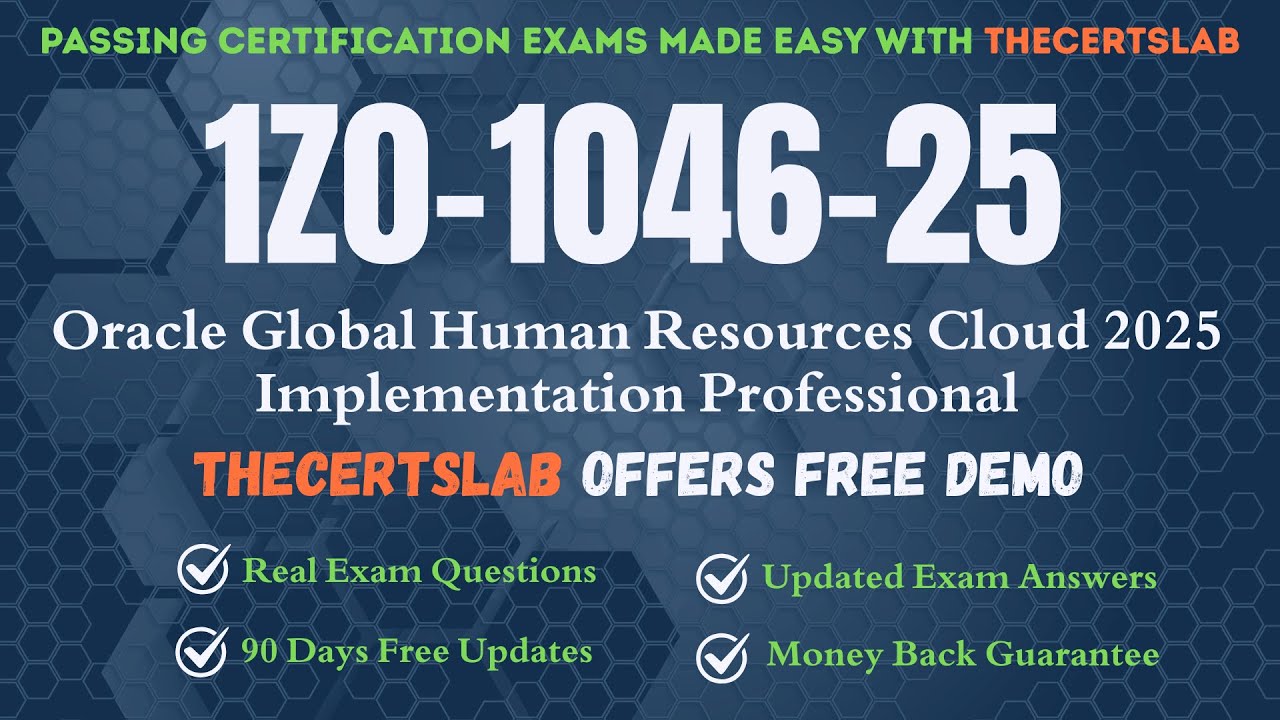 1Z0-1046-25 PDF Questions Oracle Global Human Resources Cloud 2025 Implementation Professional Exam