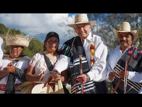 Inauguración del camino rural San Antonio Sinicahua y diálogo con el pueblo mixteco, desde Oaxaca