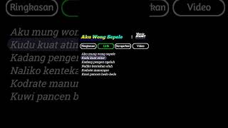 Download lagu Aku Wong Sepele Lirik #liriklagu #tiktok #lirikgoogle #shorts #short #story #storywa mp3 Download lagu Aku Wong Sepele Lirik #liriklagu #tiktok #lirikgoogle #shorts #short #story #storywa mp3