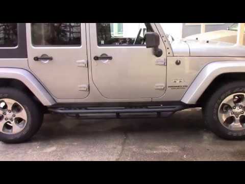 Installation of Smittybilt SRC Rock Sliders 2016 Wrangler Unlimited.