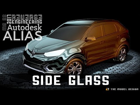 The Complete Guide to 3D Automotive Modeling Alias Tutorial Lesson 4 Side Glass