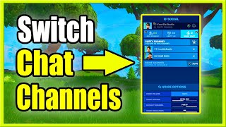 How to Switch to PARTY CHAT from GAME CHAT in FORTNITE PS4, Xbox, PC, Switch, Mobile