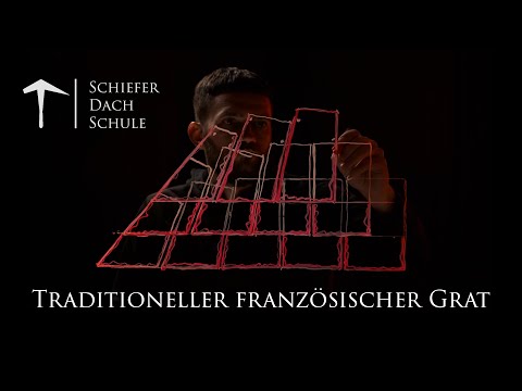 Grat auf Schieferdach in traditioneller französischer Technik / Lektion 2