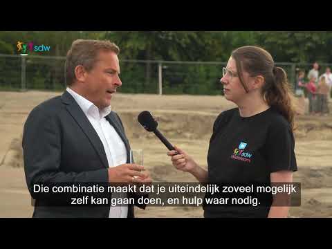 Albertdonk - eerste paal