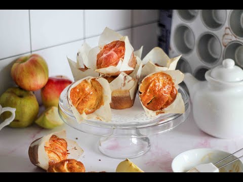 Muffin alle mele: ricetta facile con lo yogurt