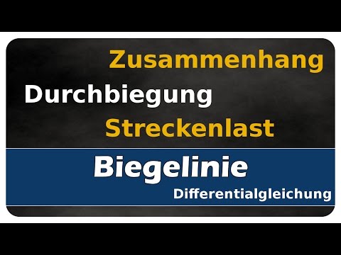 Let's Learn Biegelinie #01 - Zusammenhang von Durchbiegung und Streckenlast