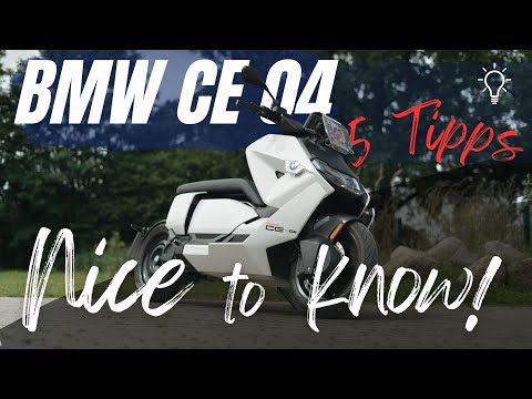 BMW CE 04 -- useful tips -- nice to know🛵