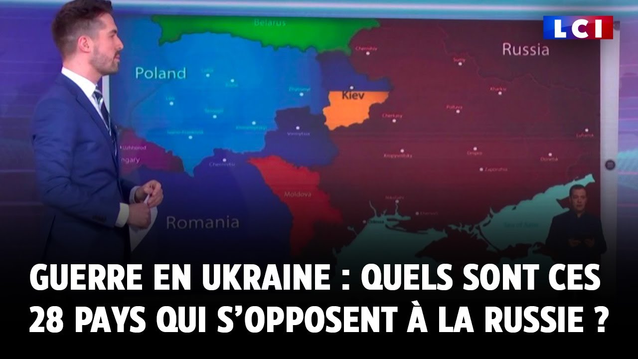 Guerre en Ukraine : quels sont ces 28 pays qui s’opposent à la Russie ?