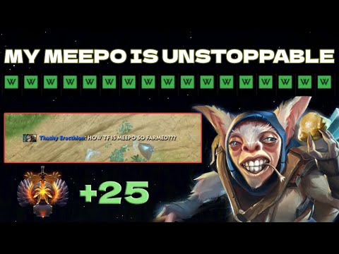 My Meepo is Unstoppable in 7k MMR IMMORTAL