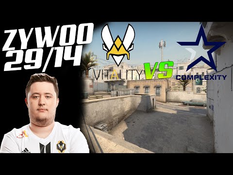 CSGO POV VITALITY ZYWOO(29/14) VS COMPLEXITY NUKE BLAST Premier Global Final 2020 21.01.21!