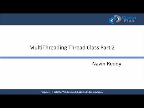 Java Multithreading Thread Class Part 2
