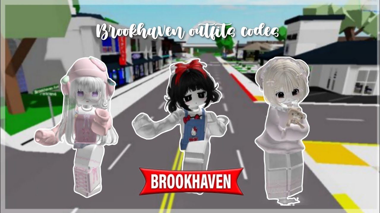 cute kawaii style Brookhaven outfit / avatar / clothes codes for girls!! | kookieroblox| #roblox