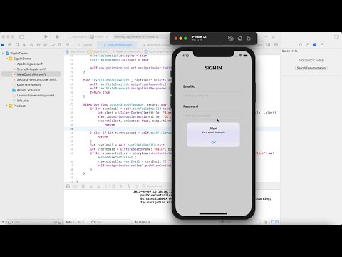 How to Add Alerts in Swift using UIAlertController (XCode 12)