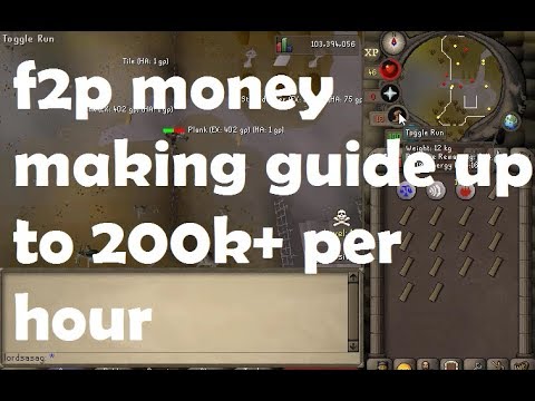 osrs f2p money making guide no requirements 200k per hour