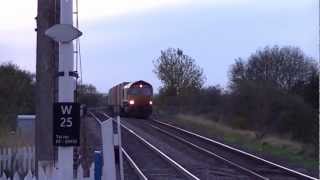 preview picture of video 'Ely to Peterborough Line, Whittlesey Station 03.11.2012'