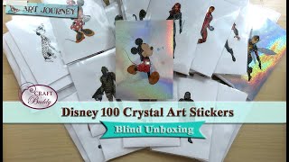 Craft Buddy Disney 100 Crystal Art Stickers - Opening 10 Packs || Duplicates available for Swaps!