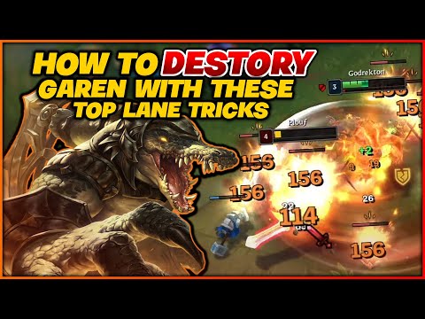 How To Destroy Garen With Top Lane Fundamentals - Renekton Vs Garen - Twitch VOD #9