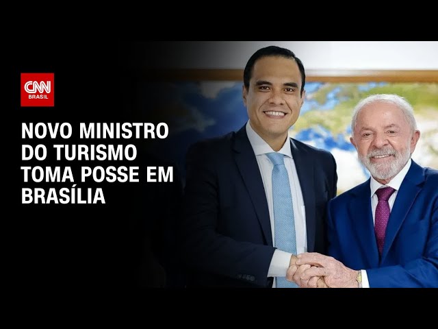 Gustavo Feliciano toma posse no cargo de ministro do Turismo nesta terça-feira (23) | CNN NOVO DIA
