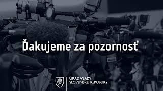 Tlačová konferencia R. Fica, D. Sakovej a G. Szabóa po rokovaní vlády SR