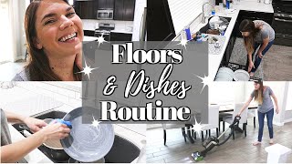 DIRTY KITCHEN & NASTY FLOORS CLEANING MOTIVATION // CLEANING MOM