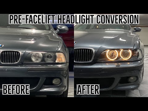 How To Retrofit Facelift Headlights: BMW E39 M5 (from Pre-Facelift)