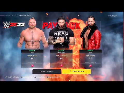 WWE 2K22-Roman Reigns Special Live My First Live Stream On Ps5