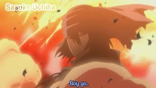 Sasuke Destruye Un Meteorito y Salva a Kakashi Sub español