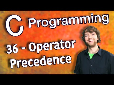 C Programming Tutorial 36 Operator Precedence