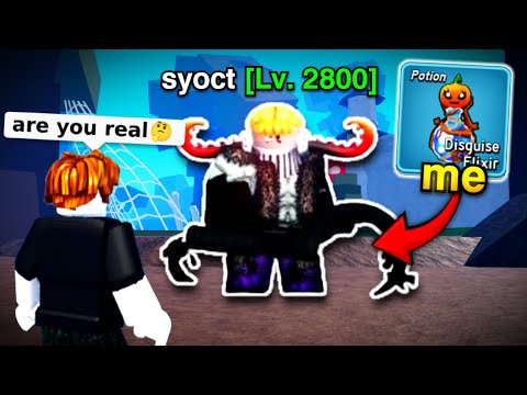 I Trolled NOOBS With NEW Disguise Potion in Blox Fruits!