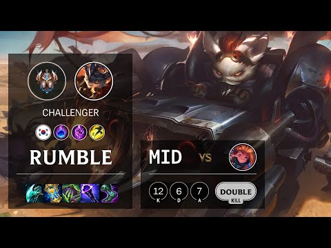 Rumble Mid vs Zoe - KR Challenger Patch 11.15
