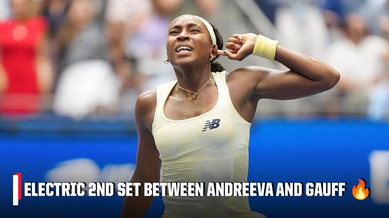 No. 5 Mirra Andreeva and No. 4 Coco Gauff duel in a GRUELING 2nd set tiebreaker 🔥  | US Open