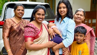 കാത്തിരുന്ന കുഞ്ഞിനെ മാത്രം തനിചാക്കിയില്ല , എല്ലാരും വീട്ടിൽ നിന്നിറങ്ങി✈️ Home 🏠