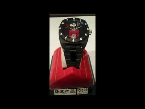 Vintage Snoopy Red Baron Timex