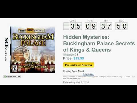 Hidden Mysteries : Buckingham Palace Nintendo DS