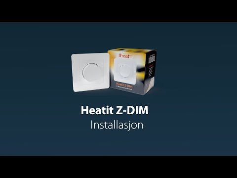 Heatit Z-Dim Installation