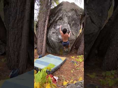 Lake Tahoe Bouldering: Syd Vicious (V8)