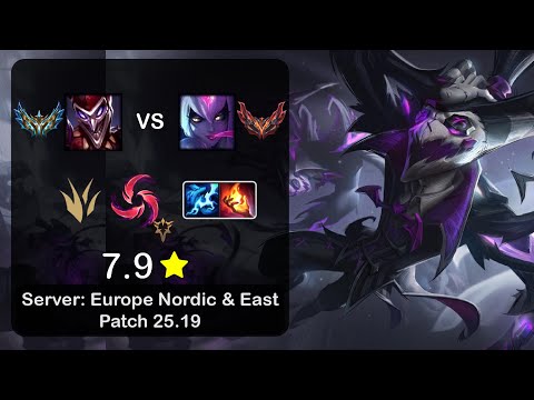 Shaco Jungle vs Evelynn - EUNE Challenger - Patch 25.19