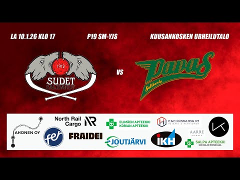 P19 SM Sudet SB - Papas, 10.1.2026 | Sudet Salibandy Kouvola